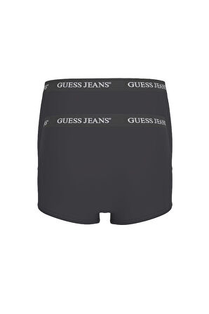 Erkek Guess Jeans 2'li Trunk Accessories Boxer - Siyah | S