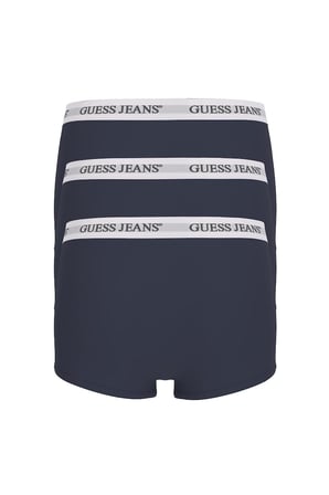 Erkek Guess Jeans 3'lü Trunk Accessories Boxer - Lacivert | L