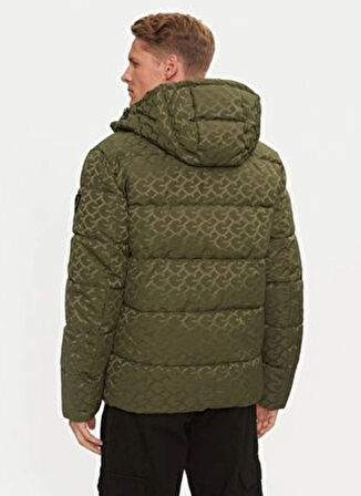 Guess Yeşil Erkek Mont M4BL42WG9L2F8LA MONOGRAM PUFFA JKT