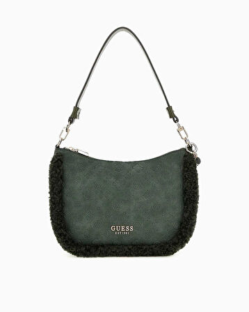 Guess Davika Hobo Monogram Baskılı Omuz Çantası