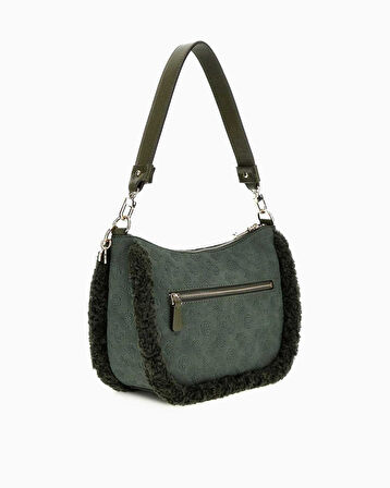 Guess Davika Hobo Monogram Baskılı Omuz Çantası