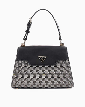 Guess Wave Handle Flap Logolu El Çantası