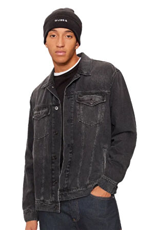 Erkek MITO Guess Yazılı Bere - Siyah | L