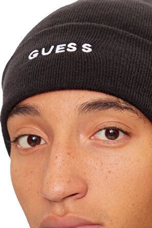Erkek MITO Guess Yazılı Bere - Siyah | L