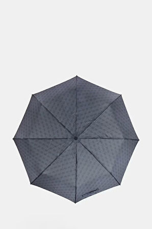 Kadın 4G Logo Monogram Desenli Otomatik Katlanır Şemsiye - Antrasit | undefined