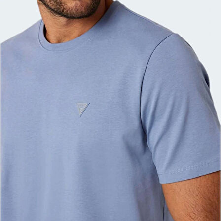 Guess Erkek Lacivert Patch Detaylı Tişört