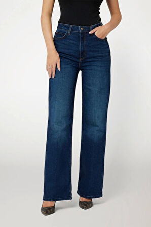 Guess Kadın İspanyol Paça Mavi Jean Pantolon