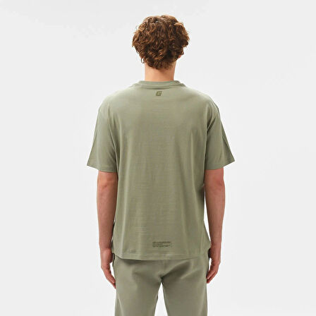 Guess Erkek Yeşil Logolu T-Shirt