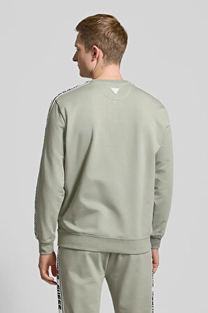 Erkek Arlo Cn Önde Guess Sweatshirt - Yeşil | L