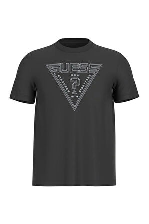 Guess Erkek Üçgen Logolu T-Shirt