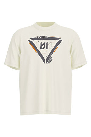 Guess Erkek Beyaz Kandor T-Shirt