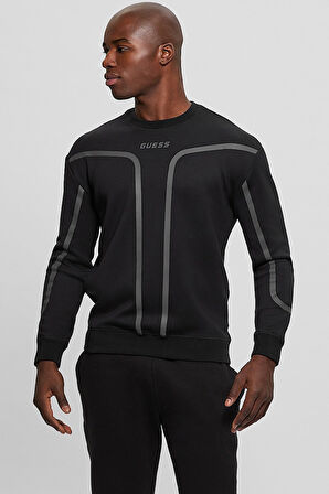 Erkek Falkor Sweatshirt - Siyah | M
