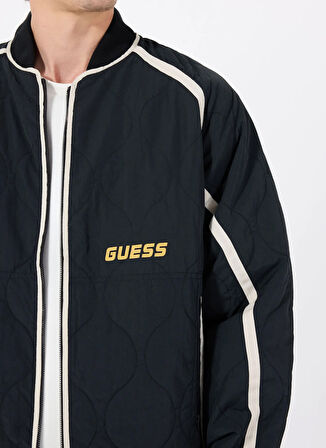 Guess Z5RL04WGTN0JBLK JARETH JACKET Siyah Desenli Erkek Mont