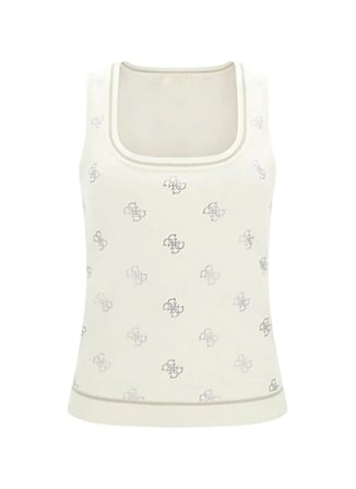 Guess Beyaz Kadın Slim Fit Taşlı T-Shirt W6GR17Z0604-G012