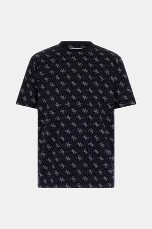 Guess M6GP34K3200K3200 Cn Ss Jacquard 4G Kn Erkek Tişört