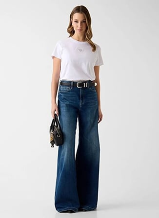 Guess Beyaz Kadın T-Shirt W6GI10K3025-G011