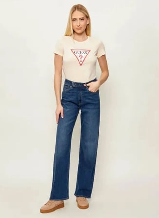 Guess Bej Kadın T-Shirt W1YI1BI3Z14-G67C