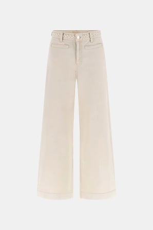 Guess Zoya Palazzo Fit  Krem Pantolon W6GB15W1886-A115