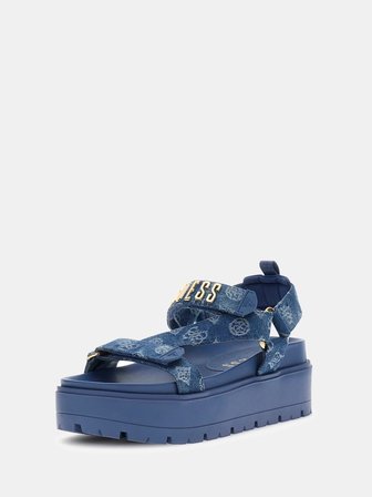 Guess Fetta Kadın Mavi Sandalet FLJFTTDEN03-BLUE