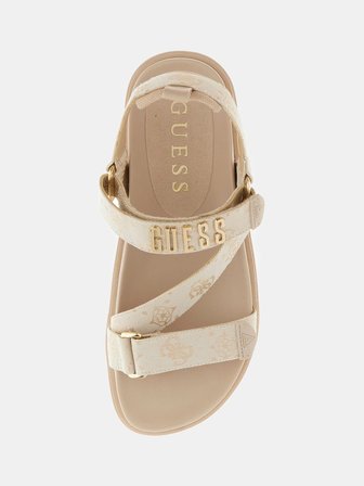 Guess Fetta Kadın Çok Renkli Sandalet FLJFTTFAL03-CREAM