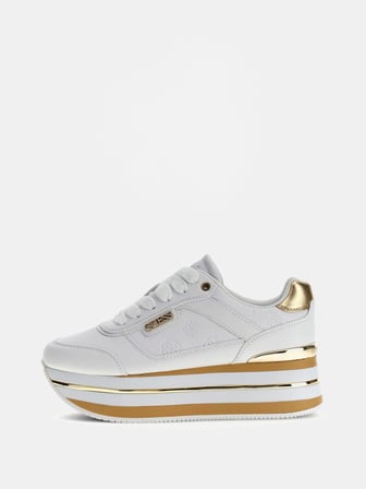 Guess Hansin4 Kadın Beyaz Sneaker FLJHN4ELE12-WHIPL
