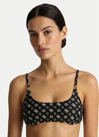 Guess Siyah Kadın Baskılı Bikini Üst E6GJ09MC04R-PMK9