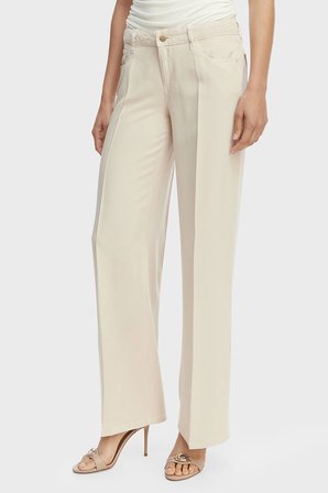 Guess Sexy Wide Leg Fit Geniş Paça Palazzo Pantolon W4GA96WDP85 Bayan PANTOLON W4GA96 WDP85 G1M5 EKRU