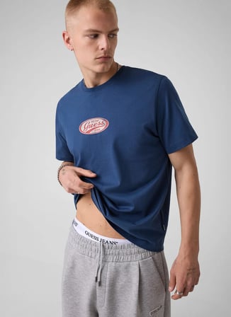 Guess Jeans Lacivert Erkek T-Shirt M6YI06K3649-G7EG Guess JeansT-Shirt