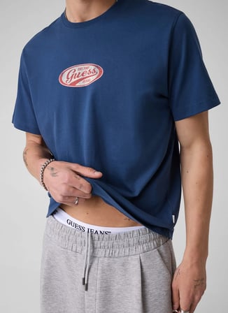 Guess Jeans Lacivert Erkek T-Shirt M6YI06K3649-G7EG Guess JeansT-Shirt