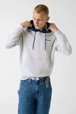 GJ REG FIT COLOR BLOCKED HOODI