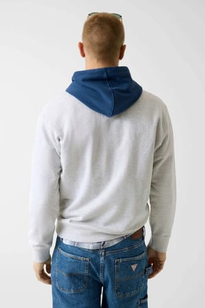 GJ REG FIT COLOR BLOCKED HOODI