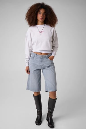 GJ CN CROPPED DROP SHOULDER ST