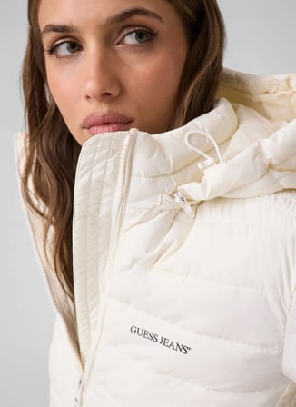 Guess Jeans Ekru Kadın Mont W6YL09W2799-G053