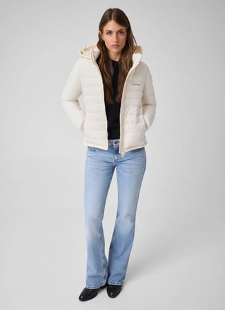 Guess Jeans Ekru Kadın Mont W6YL09W2799-G053
