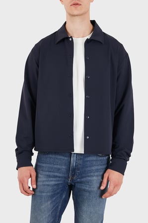 Guess Achille Klasik Yaka Çıtçıt Düğmeli Gömlek Z6YH02W3475 Erkek GÖMLEK Z6YH02 W3475 G7V2 LACİVERT