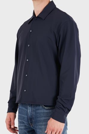 Guess Achille Klasik Yaka Çıtçıt Düğmeli Gömlek Z6YH02W3475 Erkek GÖMLEK Z6YH02 W3475 G7V2 LACİVERT