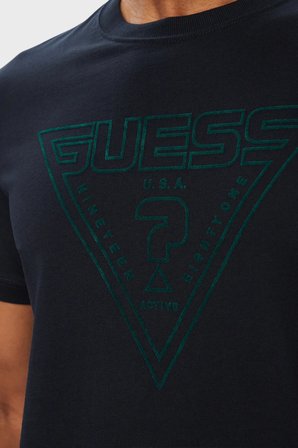 Guess Miken Pamuklu Regular Fit Bisiklet Yaka T Shirt Z6YI20K5016 Erkek T SHİRT Z6YI20 K5016 A73L LACİVERT-BEYAZ