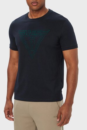 Guess Miken Pamuklu Regular Fit Bisiklet Yaka T Shirt Z6YI20K5016 Erkek T SHİRT Z6YI20 K5016 A73L LACİVERT-BEYAZ