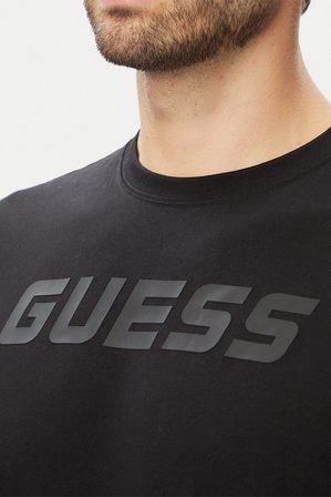 Guess Bruce Bisiklet Yaka Kısa Kollu Erkek Siyah Tişört Z6YI26K5090-JBLK