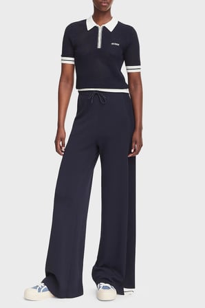 Guess Gabry Logolu Slim Fit Yarım Fermuarlı Kısa Kollu Polo V6GR04Z0725 Kadın POLO V6GR04 Z0725 A71W LACİVERT