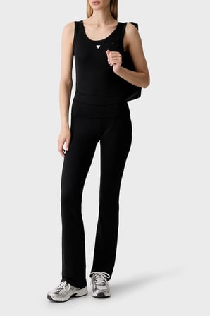 Guess Lotus Slim Fit Yüksek Bel Düz Paça Pantolon V6YB24K4713 Kadın PANTOLON V6YB24 K4713 JBLK SİYAH