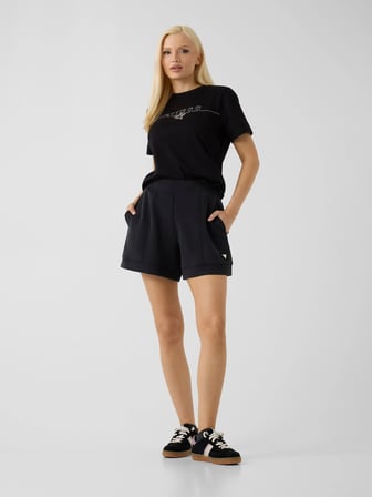 Guess Agena Kısa Kollu Kadın Siyah T-shirt V6YI05K4272-JBLK