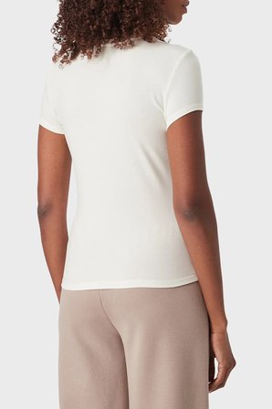 Guess Lotus T Shirt Kadın T SHİRT V6YI24 K4787 G1O6 EKRU