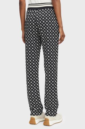 Guess New Aggie Scuba Regular Fit Logo Baskılı Normal Bel Pantolon V5YB20KB212 Kadın PANTOLON V5YB20 KB212 PMQW SİYAH