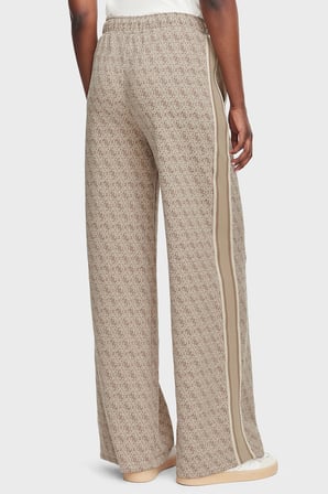 Guess Allover Jacquard 4G Logolu Relaxed Fit Düz Paça Kadın Pantolon V6YB27K5181 PANTOLON V6YB27 K5181 FNNH BEJ