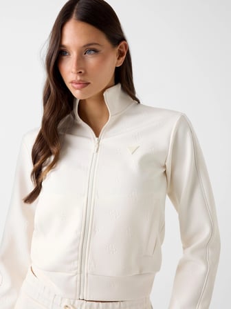 Guess Calista 4G Tam Fermuarlı Kadın  Eşofman Üstü V6YQ12K4297-FW0T