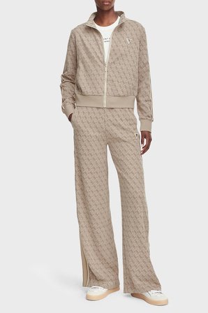 Guess 4G Allover Jacquard Sweat V6YQ28K5183 Kadın SWEAT V6YQ28 K5183 FNNH BEJ