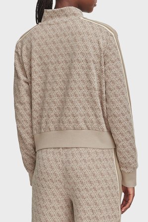 Guess 4G Allover Jacquard Sweat V6YQ28K5183 Kadın SWEAT V6YQ28 K5183 FNNH BEJ
