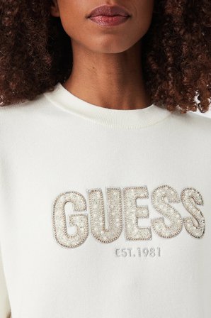 Guess Ls Cn Madeline Logo Kazak W6YR30Z0978 Kadın KAZAK W6YR30 Z0978 G012 BEYAZ