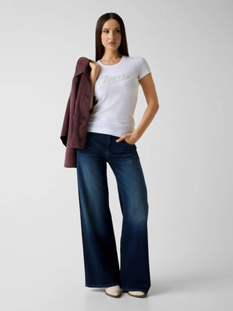 Guess Glitt Kadın Slim Fit T-Shirt